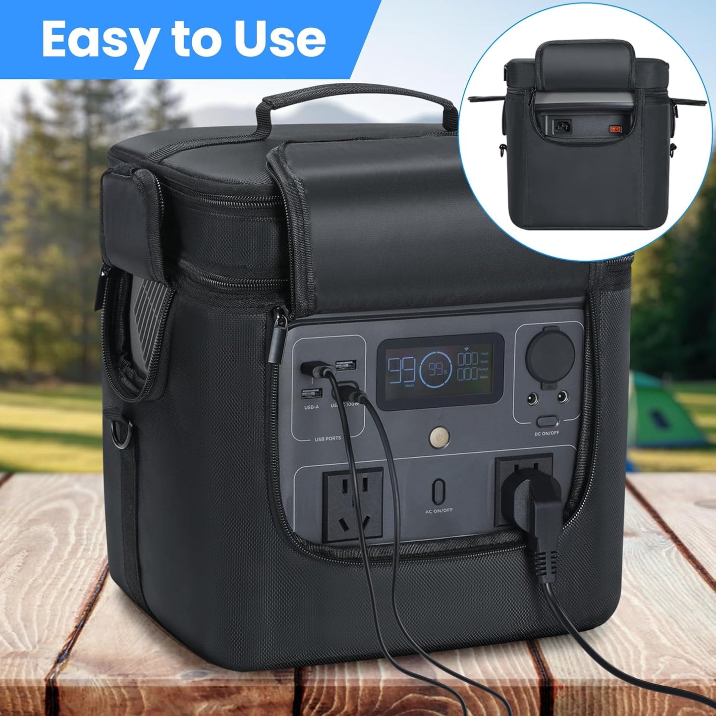 🔋 BOLSA DE TRANSPORTE PARA BATERIA ECOFLOW RIVER 2 MAX 🎒✨