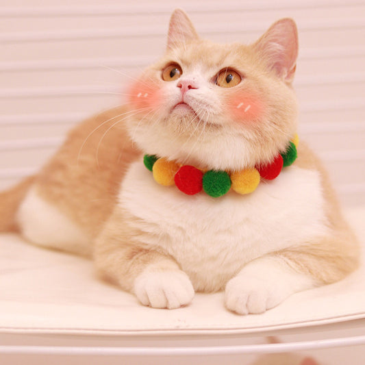 Collar de Pompón para Gatos y Perros