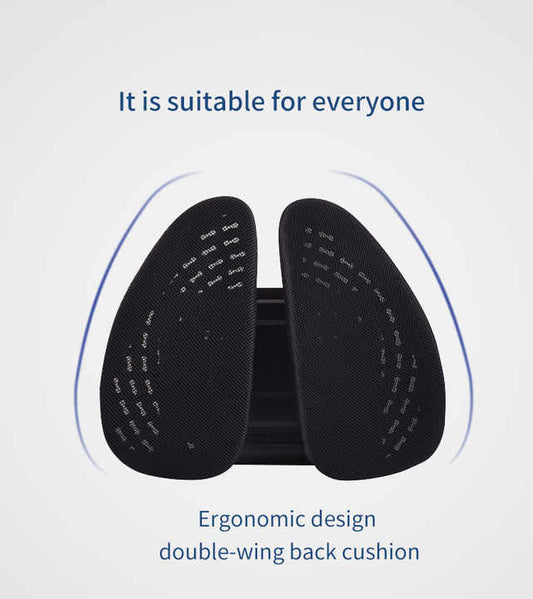 Soporte lumbar ergonómico para oficina y automóvil