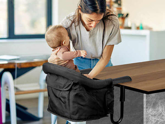 Silla portátil con gancho para bebés