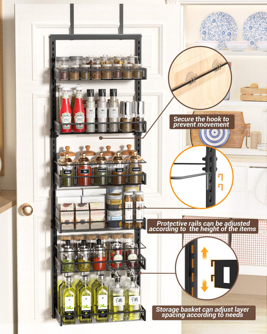 Estante de Organización de Despensa de Puerta