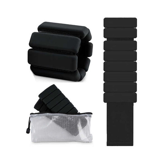 Pulsera ajustable de silicona y acero para tobillo o muñeca