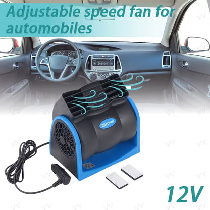 Ventilador de Aire para Coche, Camión y Barco 🌬️🛥️ | Enfriamiento Silencioso &amp; Conexión Automática para Vehículos y Autocaravanas