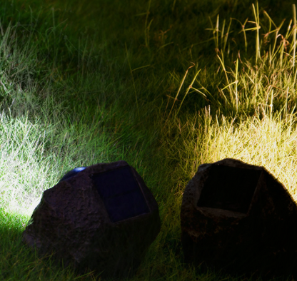 Luz de Piedra Solar Decorativa para Jardín