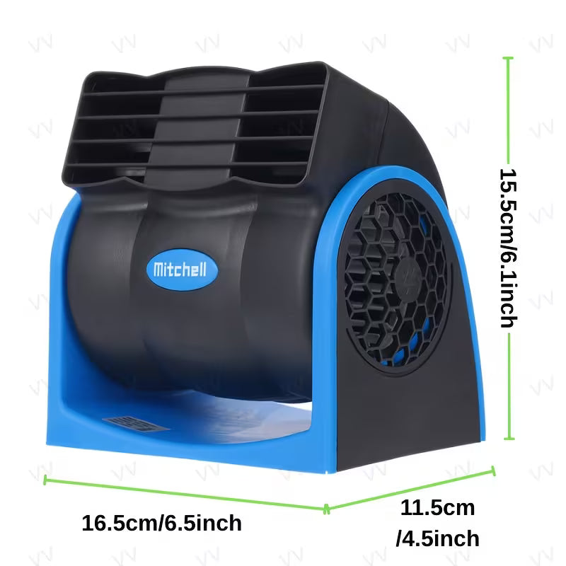 Ventilador de Aire para Coche, Camión y Barco 🌬️🛥️ | Enfriamiento Silencioso &amp; Conexión Automática para Vehículos y Autocaravanas