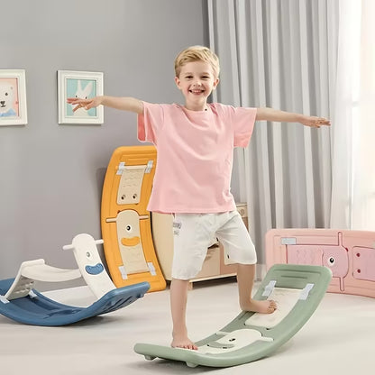 Tabla de Equilibrio Sensorial Multifuncional | Modos Intercambiables • Resistencia Ajustable • Diseño Curvo • Entrenamiento de Cuerpo Completo • Relajación y Juego en Interiores • Material PE Súper Duradero