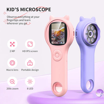 KIT EDUCATIVO-MICROSCOPIO DIGITAL PARA NIÑOS