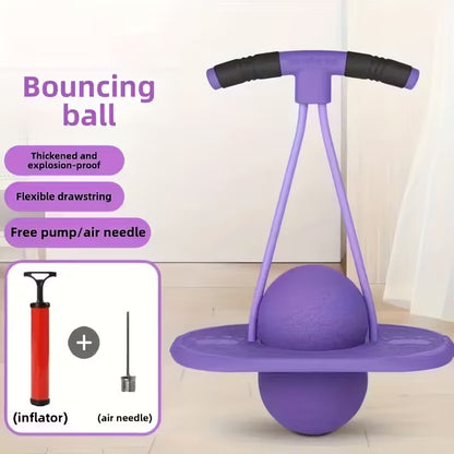 PELOTA DE SALTO ELÁSTICA CON TABLA DE EQUILIBRIO – ENTRETENIMIENTO, FITNESS Y DIVERSIÓN AL AIRE LIBRE