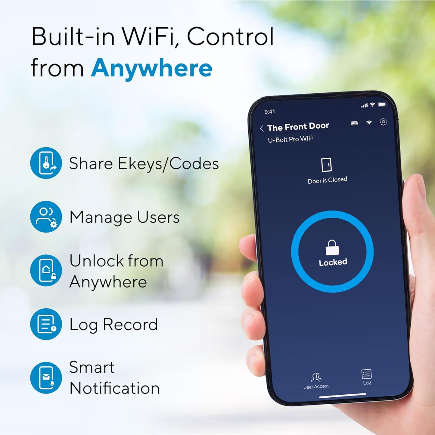 CERRADURA INTELIGENTE WIFI CON HUELLA 8 EN 1