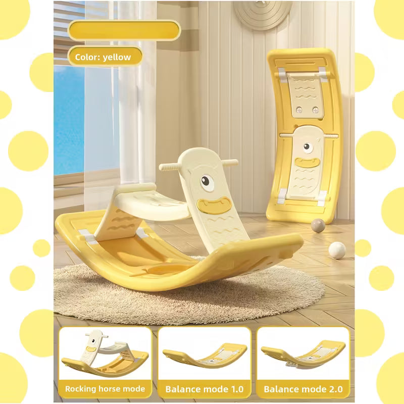 Tabla de Equilibrio Sensorial Multifuncional | Modos Intercambiables • Resistencia Ajustable • Diseño Curvo • Entrenamiento de Cuerpo Completo • Relajación y Juego en Interiores • Material PE Súper Duradero