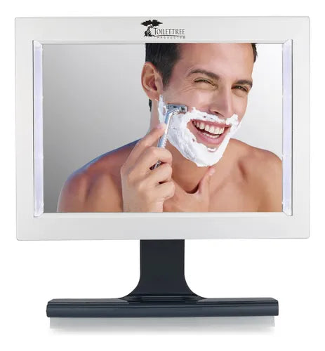 Espejo de Ducha Antivaho con LED y Espátula