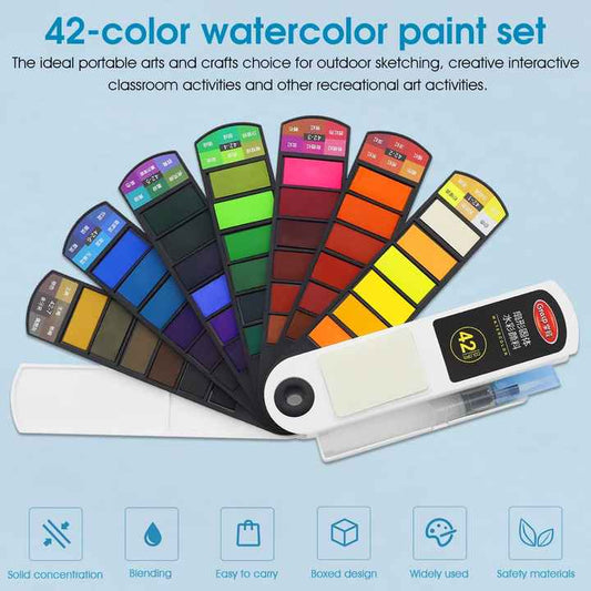 Kit de Acuarelas Profesional Plegable