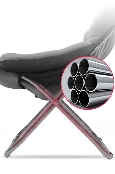 Sofá plegable con reposapiés incluido