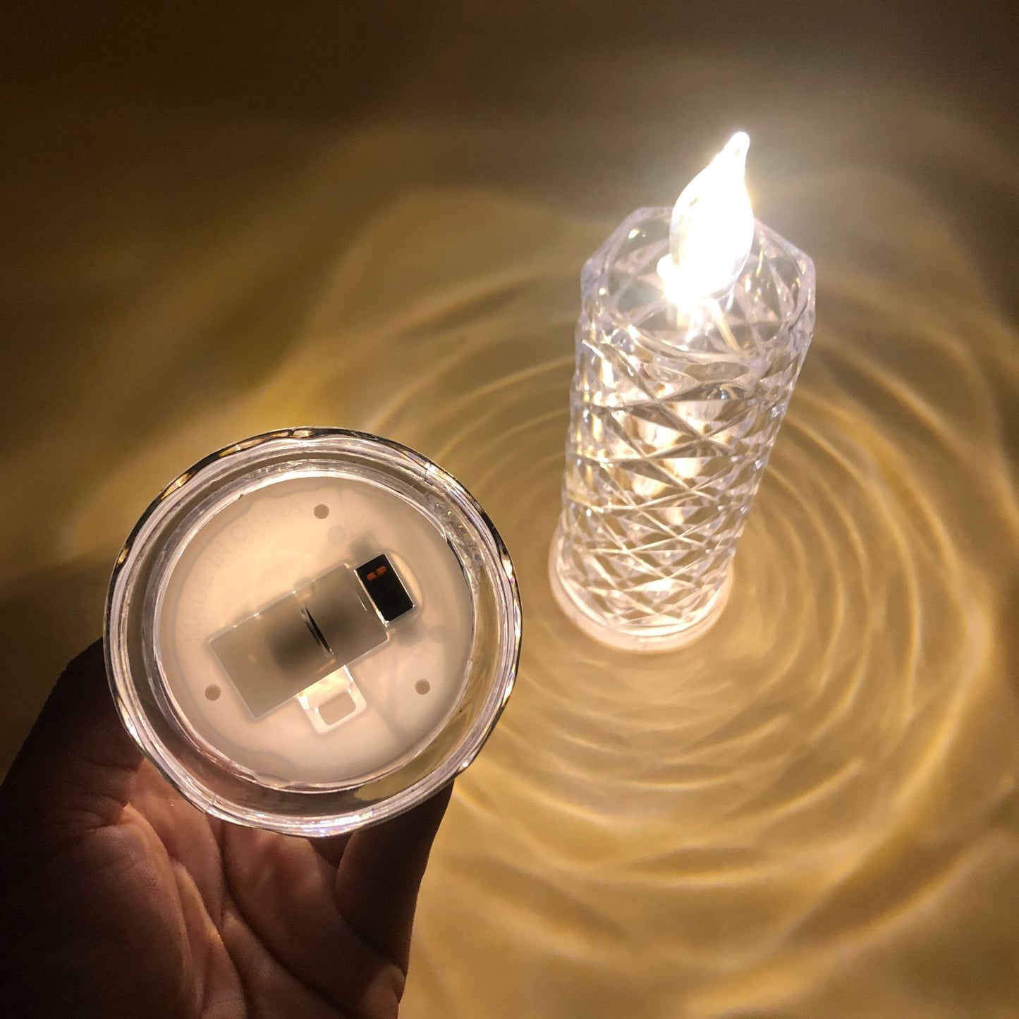 Velas sin Llama Pilar para Momentos Románticos