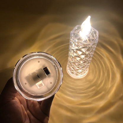 Velas sin Llama Pilar para Momentos Románticos