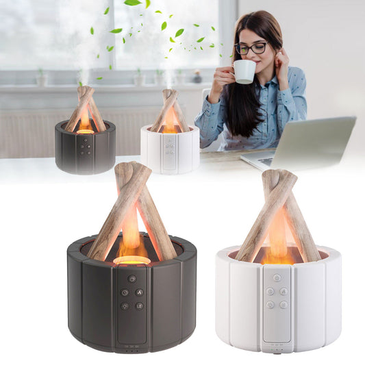 🔥 Difusor Hoguera: Aromaterapia, Humidificación y Luz en un Solo Toque 🌿💧✨
