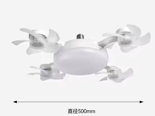 Lámpara de Techo Moderna con Ventilador Silencioso y Control Remoto