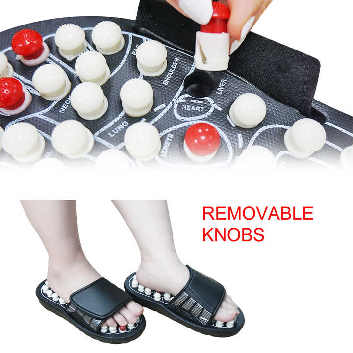 zapatillas de acupresión y reflexología podal