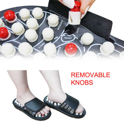 zapatillas de acupresión y reflexología podal
