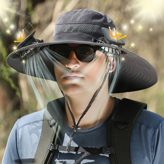 Sombrero con Ventilador Solar