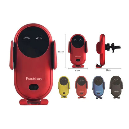 Soporte de Celular para Auto con Carita LED Interactiva