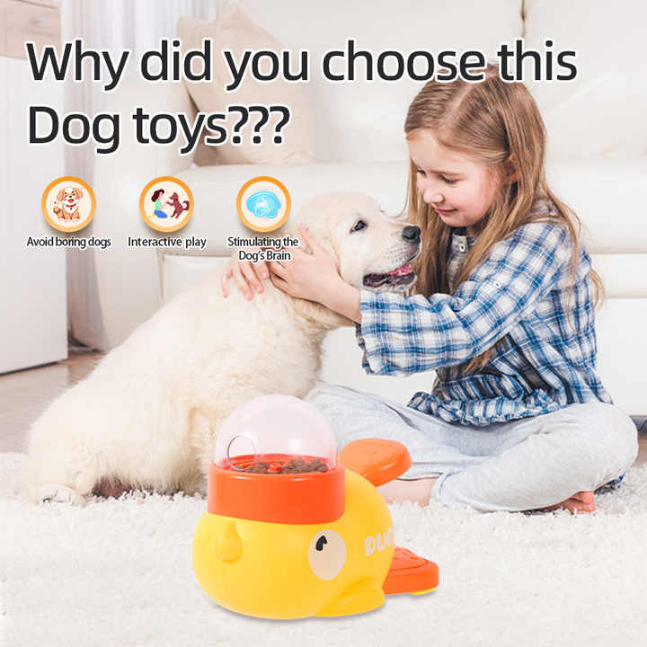 Dispensador Interactivo de Comida para mascotas en forma de Pato,