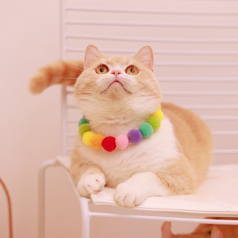 Collar de Pompón para Gatos y Perros
