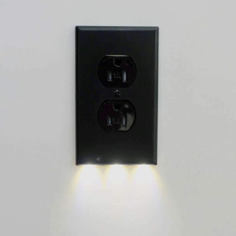 Enchufe de Pared Blanco con Luz Nocturna