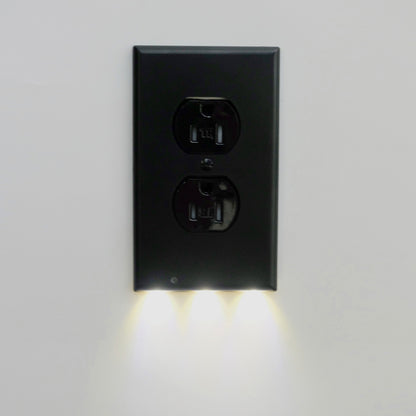 Enchufe de Pared Blanco con Luz Nocturna