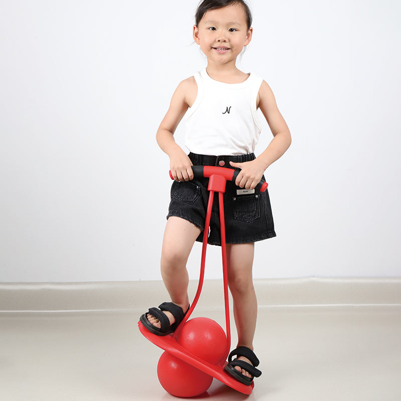 PELOTA DE SALTO ELÁSTICA CON TABLA DE EQUILIBRIO – ENTRETENIMIENTO, FITNESS Y DIVERSIÓN AL AIRE LIBRE