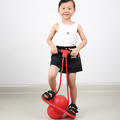 PELOTA DE SALTO ELÁSTICA CON TABLA DE EQUILIBRIO – ENTRETENIMIENTO, FITNESS Y DIVERSIÓN AL AIRE LIBRE