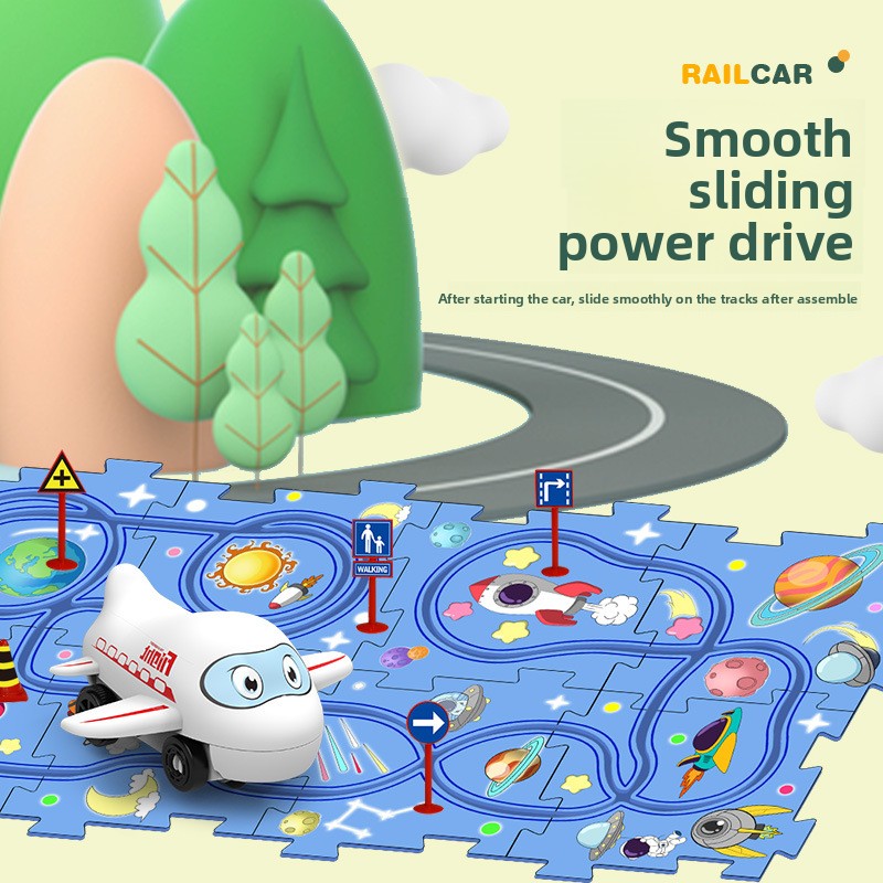 Rompecabezas DIY con Pista de Coches