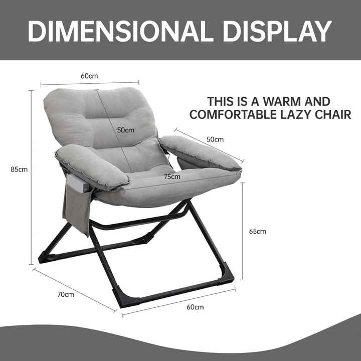 Sofá plegable con reposapiés incluido