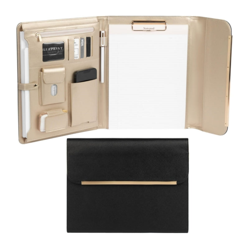 Carpeta de Cartera de Cuero Vegano Beige