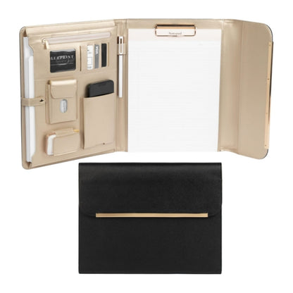 Carpeta de Cartera de Cuero Vegano Beige