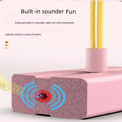 TABLA DE EQUILIBRIO PARA SALTOS DE RANA – JUGUETE DE FITNESS AL AIRE LIBRE CON SONIDO DE REBOTE