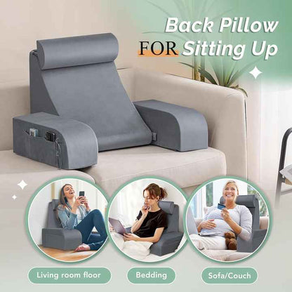 almohada de cuña con reposabrazos