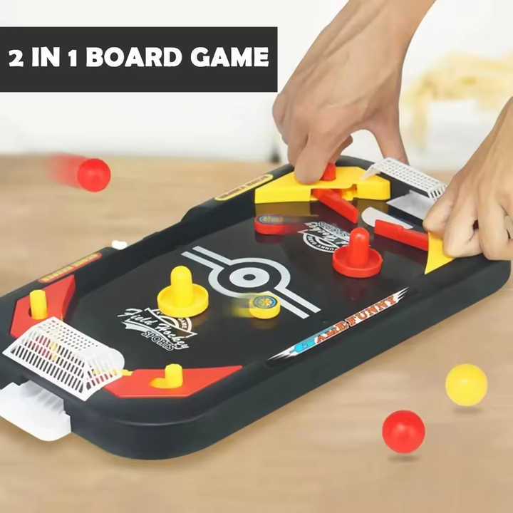 Mesa de Juego Interactivo 2 en 1 Portátil – Fútbol y Hockey