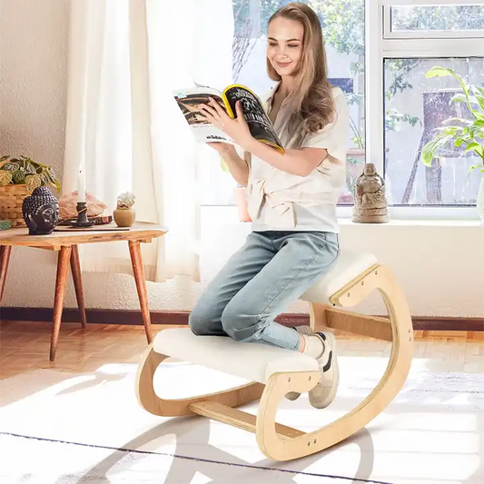 silla ergonómica de madera