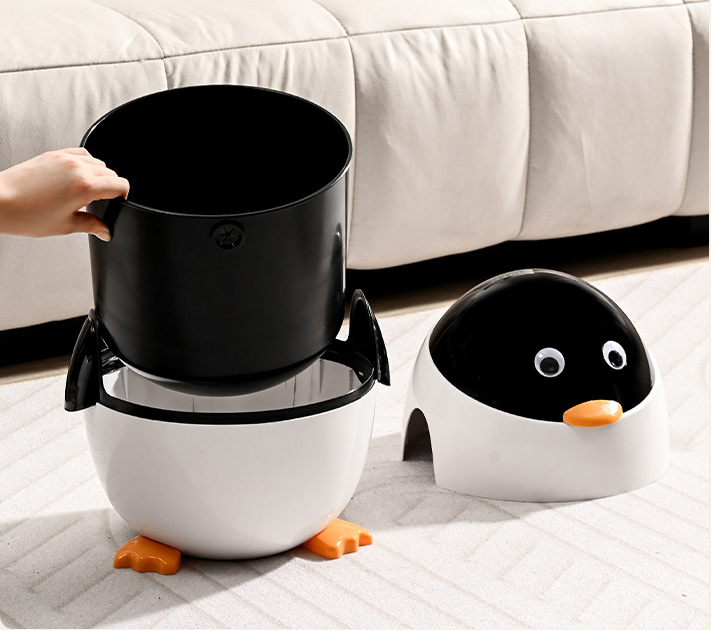 Bote de Basura – Diseño de Pingüino