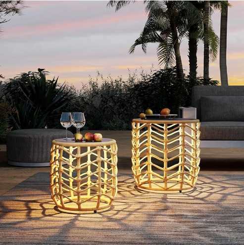 Luces solares chinas de lujo para jardín