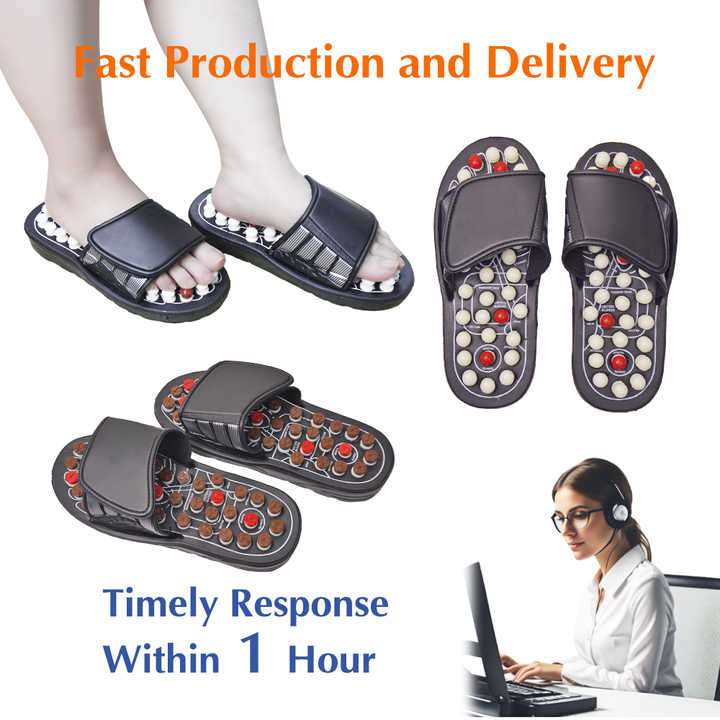 zapatillas de acupresión y reflexología podal