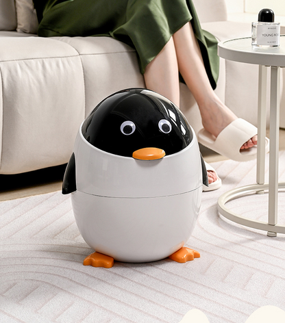 Bote de Basura – Diseño de Pingüino