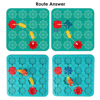 rompecabezas de laberinto con carreteras