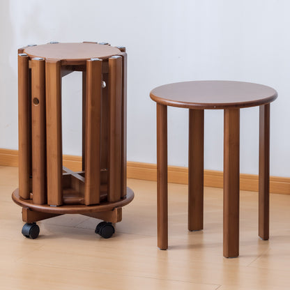 Taburete Redondo de Bambú