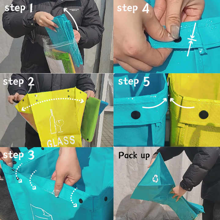 Cubo de basura tejido en PP