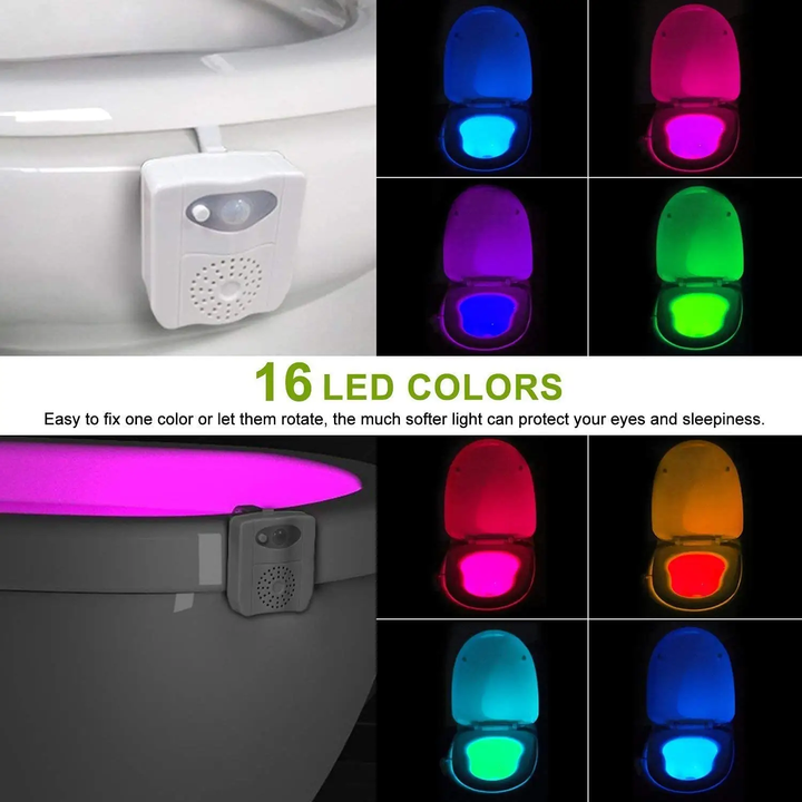 Lámpara de Ambiente LED para Inodoro con Sensor de Movimiento
