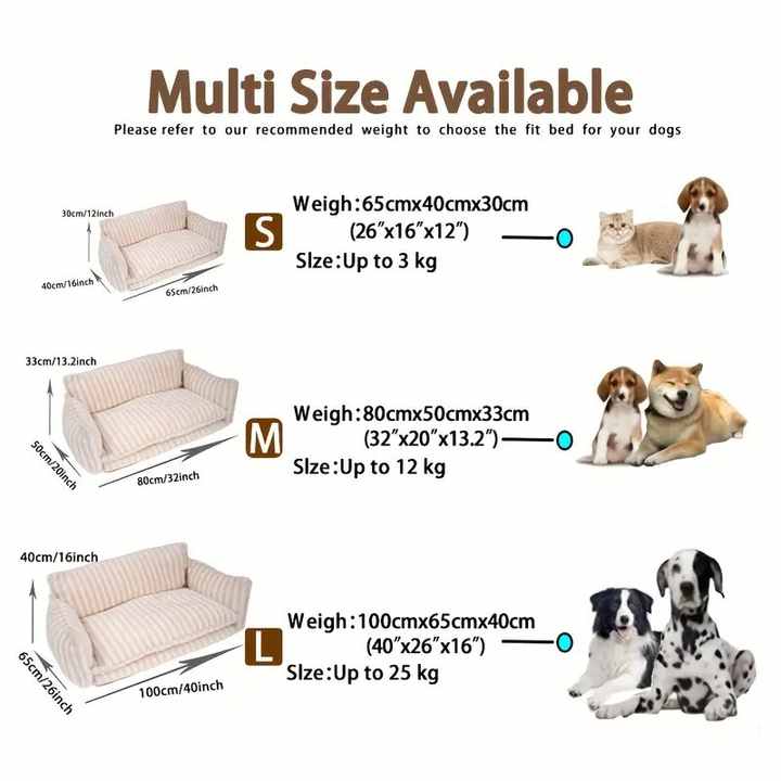 sofá cama extraíble y lavable para mascotas