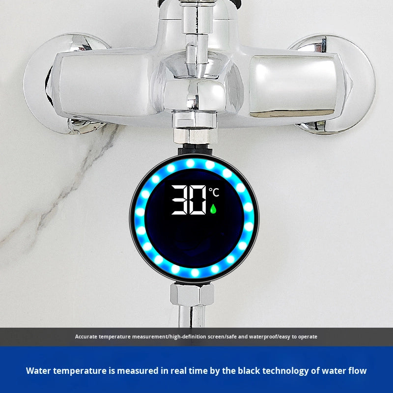 Termómetro de Grifo LED Universal 💡🌡️ | Control Visual de Temperatura para Bebés y Niños