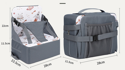 Silla de Comedor Ajustable Infantil – Cojín Elevador Portátil con Aumento de Altura y Base Antideslizante